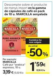 Oferta de Marcilla - Café Pur "Arabica" Espresso por 3,19€ en Caprabo