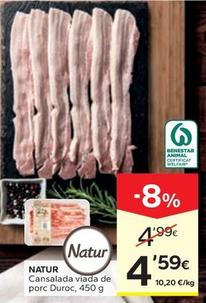 Oferta de Natur - Cansalada Viada De Porc Duroc por 4,59€ en Caprabo