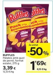 Oferta de Ruffles - Patates Amb Gust De Pernil por 3,39€ en Caprabo
