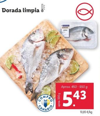 Oferta de Dorada Limpia por 5,43€ en Lidl