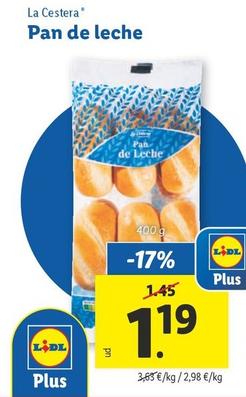 Oferta de La Cestera - Pan De Leche por 1,19€ en Lidl