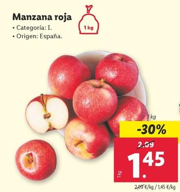 Oferta de Manzana Roja por 1,45€ en Lidl