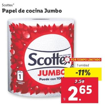 Oferta de Scottex - Papel De Cocina Jumbo por 2,65€ en Lidl