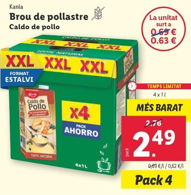 Oferta de Kania - Caldo De Pollo por 2,49€ en Lidl