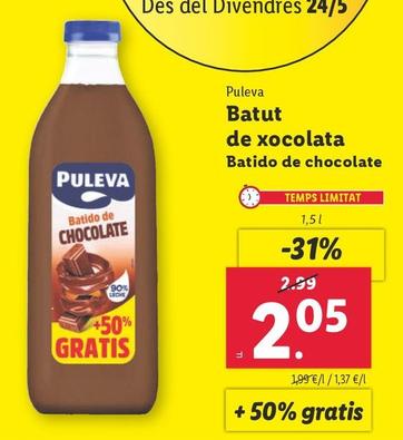 Oferta de Puleva - Batido De Chocolate por 2,05€ en Lidl