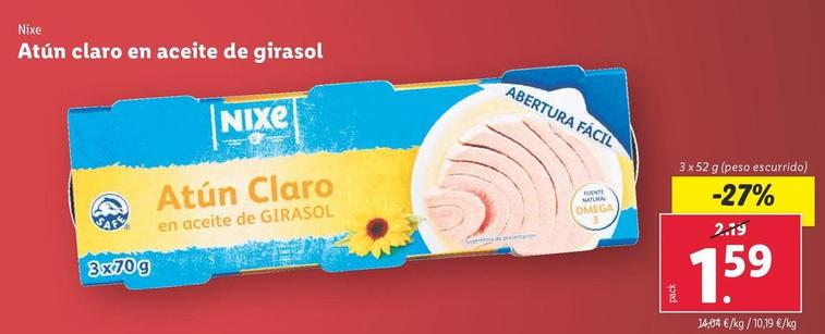 Oferta de Nixe - Atun Ciaro por 1,59€ en Lidl