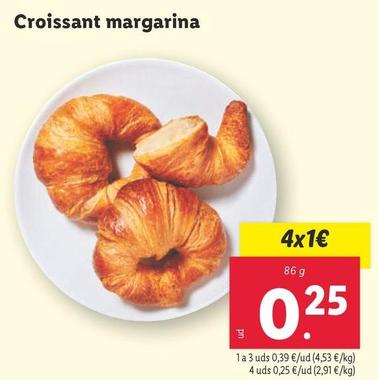 Oferta de Croissant Margarina por 0,25€ en Lidl
