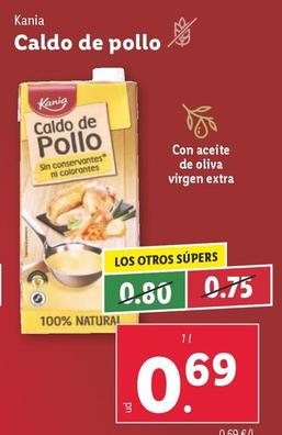 Oferta de Kania - Caldo De Pollo por 0,69€ en Lidl