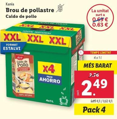 Oferta de Kania - Caldo De Pollo por 2,49€ en Lidl