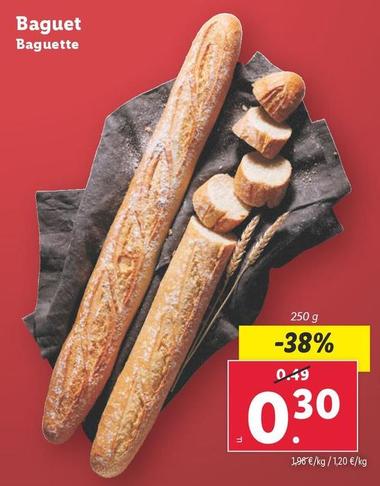Oferta de Baguette por 0,3€ en Lidl