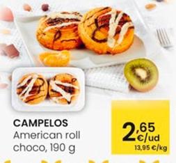 Oferta de Campelos - American Roll Choco por 2,65€ en Eroski