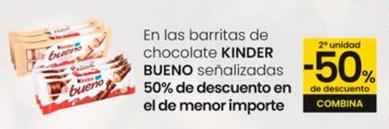 Oferta de Kinder - En Las Barritas De Chocolate en Eroski