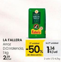 Oferta de La Fallera - Arroz D.O.Valencia por 2,29€ en Eroski