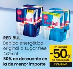 Oferta de Red Bull - Bebida Energética Original O Suger Free en Eroski