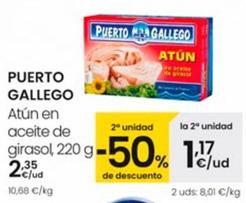 Oferta de Puerto Gallego - Atun En Aceite De Girasol por 2,35€ en Eroski