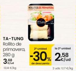 Oferta de Ta Tung - Rollito De Primavera por 3,68€ en Eroski