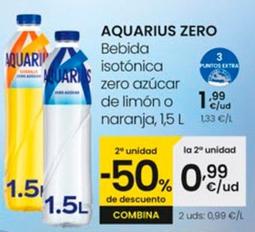 Oferta de Aquarius - Zero Bebida Isotonica Zero Azucar De Limon O Naranja  por 1,99€ en Eroski