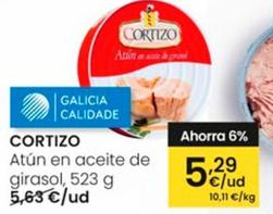 Oferta de Cortizo - Atun En Aceite De Girasol por 5,29€ en Eroski