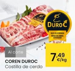 Oferta de Coren Duroc - Costilla De Cerdo por 7,49€ en Eroski
