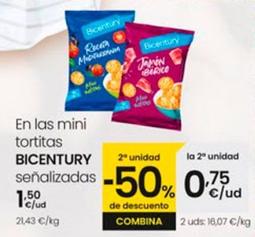 Oferta de Bicentury - En Las Mini Tortitas por 1,5€ en Eroski