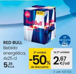 Oferta de Red Bull - Bebida Energética por 5,35€ en Eroski