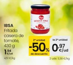 Oferta de Ibsa - Fritada Casera De Tomate por 1,94€ en Eroski