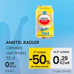Oferta de Amstel - Cerveza Con Limon por 0,59€ en Eroski