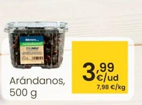 Oferta de Arándanos por 3,99€ en Eroski