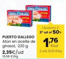 Oferta de Puerto Gallego - Atun En Aceite De Girasol por 2,35€ en Autoservicios Familia