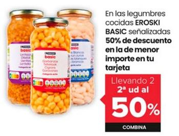Oferta de Eroski - Basic En Las Legumbres Cocidas Senalizadas en Autoservicios Familia
