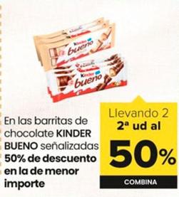 Oferta de Kinder - En Las Barritas De Chocolate en Autoservicios Familia