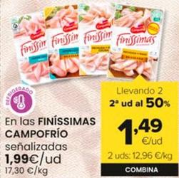 Oferta de Campofrío - Finíssimas por 1,99€ en Autoservicios Familia