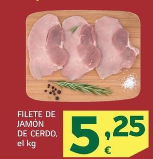 Oferta de Filete De Jamon De Cerdo por 5,25€ en HiperDino