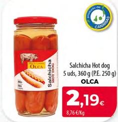 Oferta de Olca - Salchicha Hot Dog por 2,19€ en SPAR Lanzarote