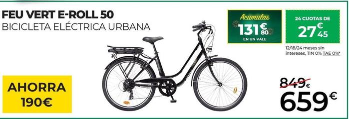 Oferta de Bicicletas por 659€ en Feu Vert