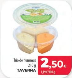 Oferta de Taverna Trío De Hummus por 2,5€ en Spar Tenerife