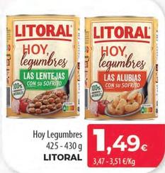 Oferta de Litoral - Hoy Legumbres por 1,49€ en Spar Tenerife