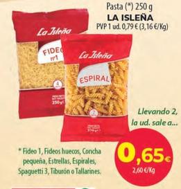 Oferta de La Isleña - Pasta por 0,79€ en Spar Tenerife