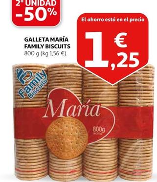 Oferta de Family Biscuits - Galleta María por 1,25€ en Alcampo