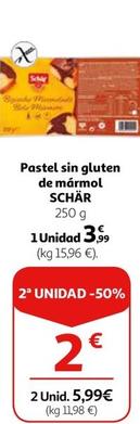 Oferta de Schär - Pastel Sin Gluten De Mármol por 3,99€ en Alcampo