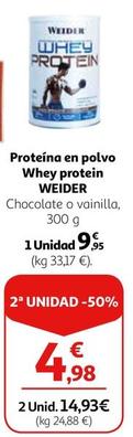 Oferta de Weider - Proteína En Polvo Whey Protein por 9,95€ en Alcampo