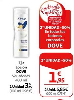 Oferta de Dove - Locion por 3,9€ en Alcampo
