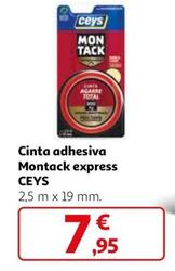 Oferta de Ceys - Cinta Adhesiva Montack Express por 7,95€ en Alcampo