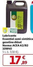 Oferta de Lubricante Diod Gasolina 40 Essential Semi-sintético Gasolina Diésel por 17,89€ en Alcampo