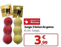 Oferta de Juego 3 Bolas De Goma por 3,99€ en Alcampo