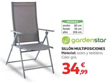 Oferta de Gardenstar - Sillón Multiposiciones por 34,99€ en Alcampo