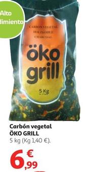 Oferta de Öko Grill - Carbón Vegetal  por 6,99€ en Alcampo