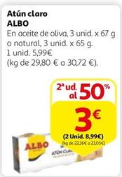 Oferta de Albo - Atun Claro por 3€ en Alcampo