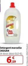 Oferta de Ekosan -  Detergent Marsella por 6,59€ en Alcampo