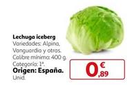 Oferta de Lechuga Iceberg por 0,89€ en Alcampo
